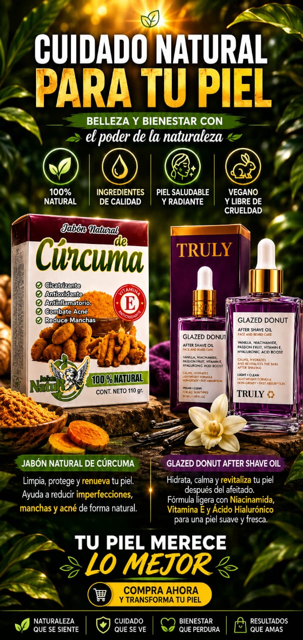 ✨TRULY - GLAZED DONUT + JABON DE CURCUMA🌿